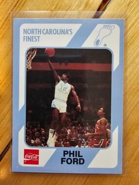 Phil Ford 1989 Collegiate Collection #8 - North Carolina's Finest - Fresh Pull